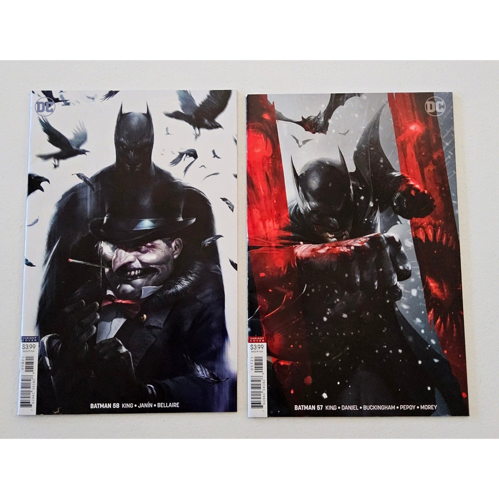 Batman #57 & #58 Variant Cover Lot‎ DC Comics Penguin Modern Age Comic Book